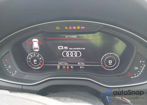 2018 Audi Q5 2.0T Premium/2.0T Tech Premium z USA, uszkodzony, nr VIN WA1CNAFY9J2088578